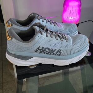 Hoka One One Bondi 7 Blue Fog Men's Size 10